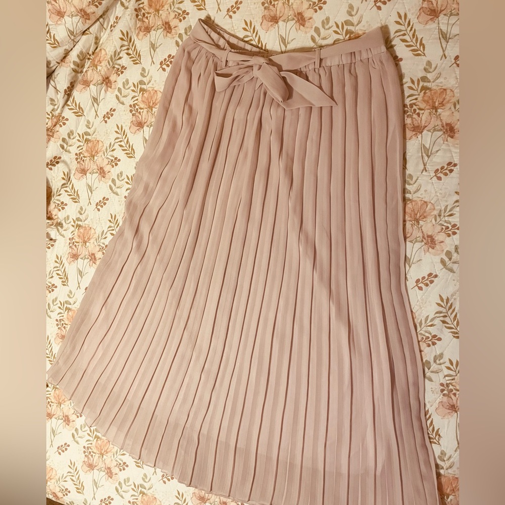 Joie Blush Pleated Midi Skirt